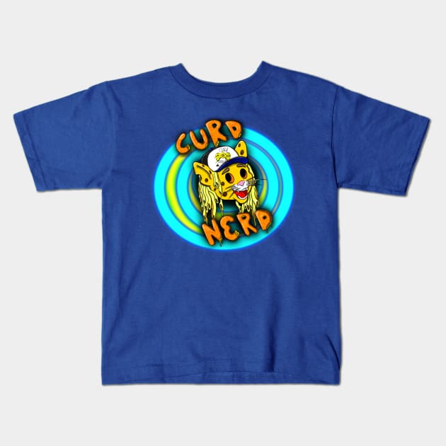 Curd Nerd full logo Kids T-Shirt by ROADKILL EDDIEZ